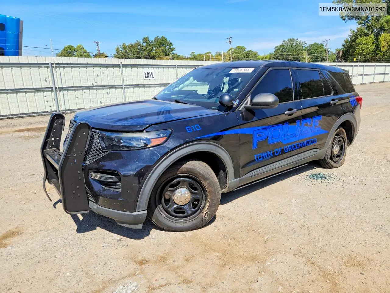 FORD EXPLORER 2021, VIN 1FM5K8AW3MNA01990