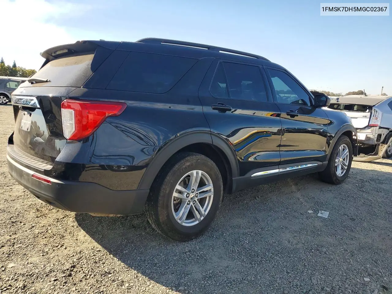 2021 FORD EXPLORER VIN 1FMSK7DH5MGC02367 — фото 3