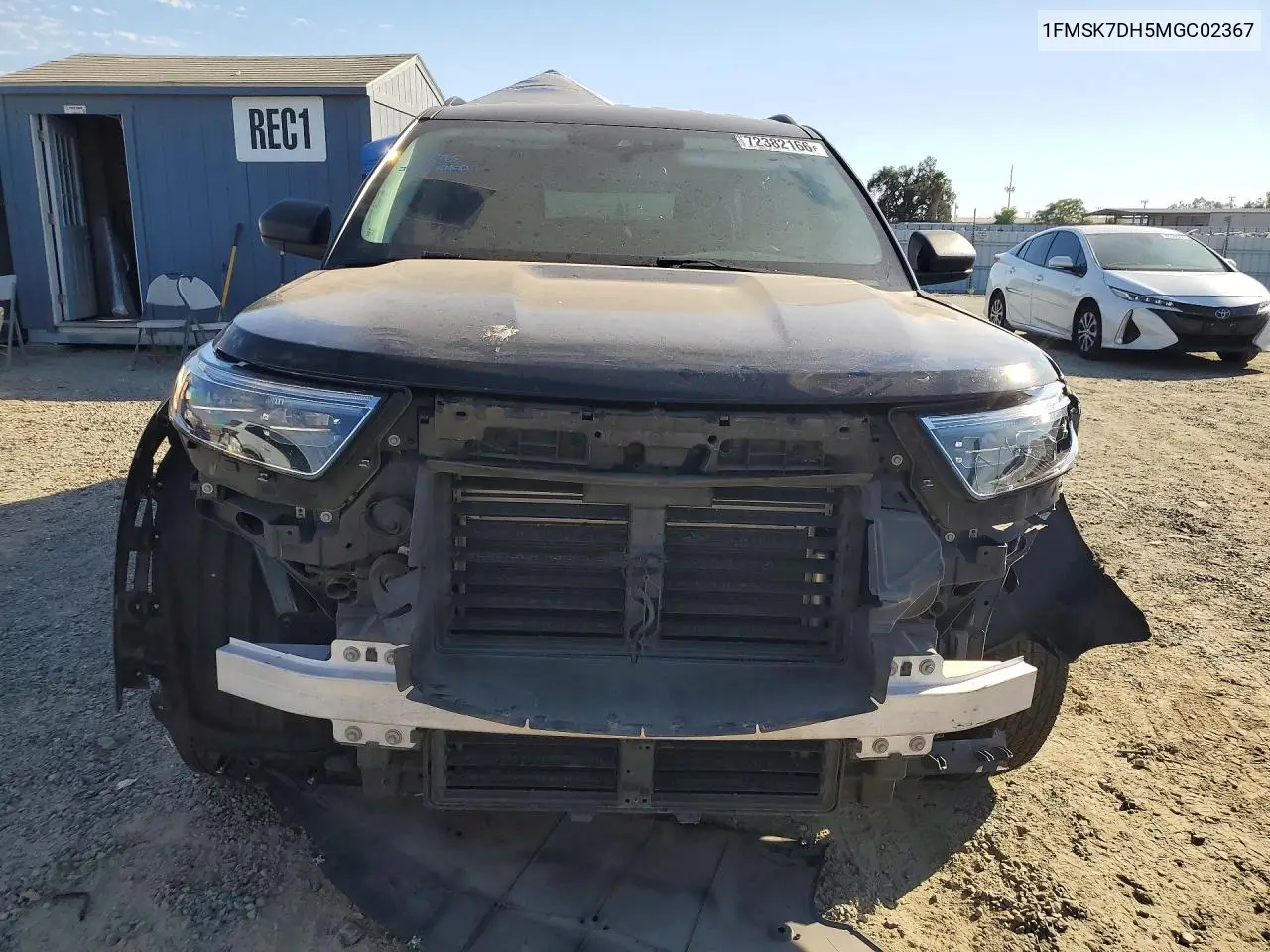 2021 FORD EXPLORER VIN 1FMSK7DH5MGC02367 — фото 5