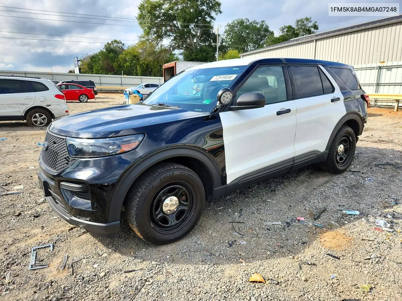FORD EXPLORER 2021, VIN 1FM5K8AB4MGA07248