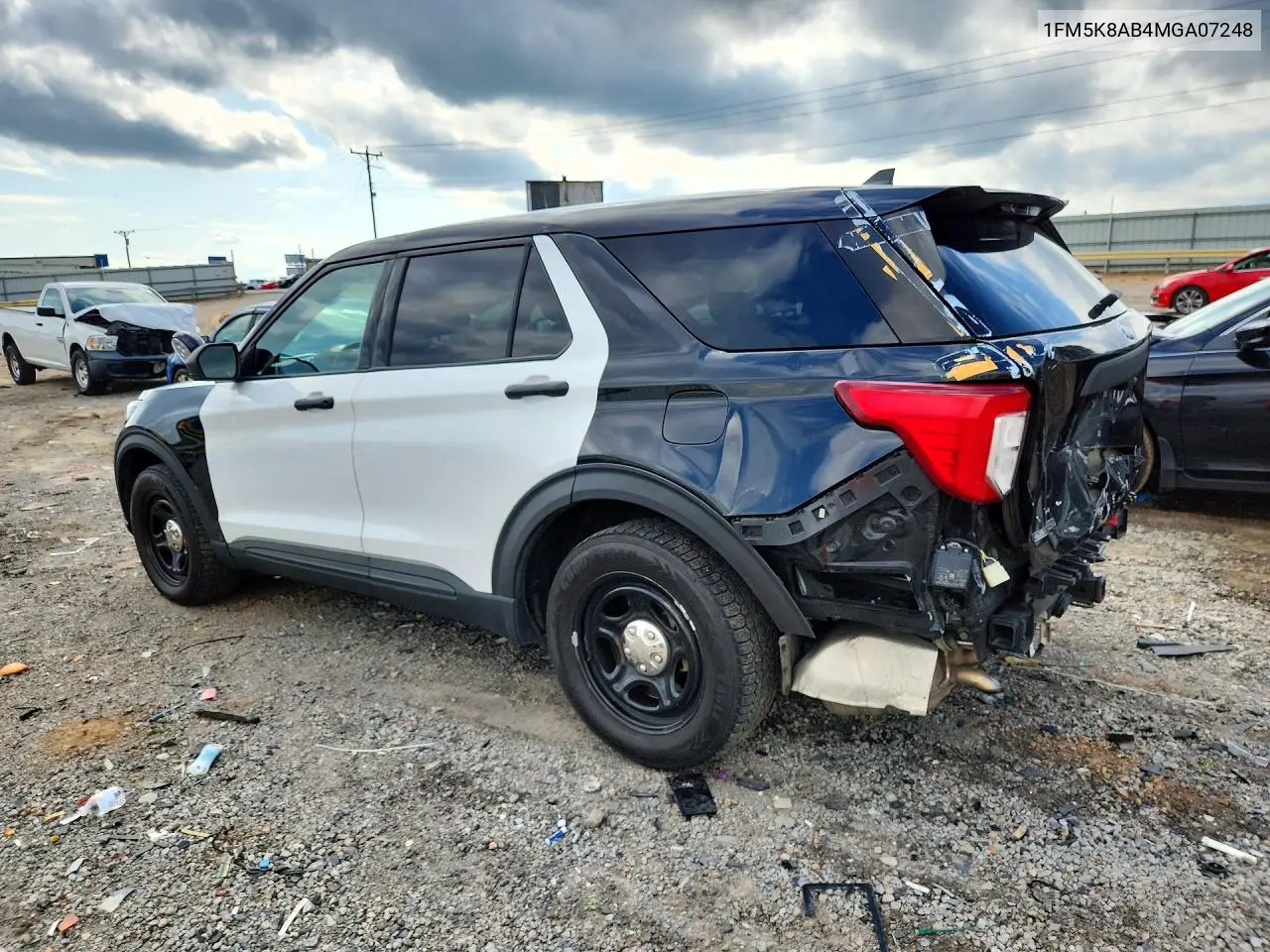 2021 FORD EXPLORER VIN 1FM5K8AB4MGA07248 — фото 2