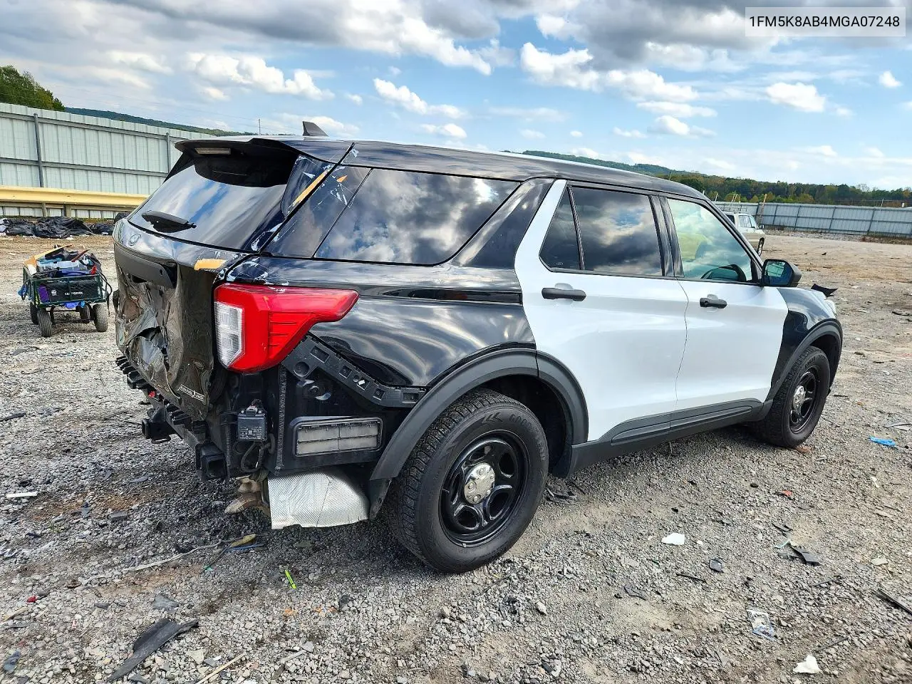 2021 FORD EXPLORER VIN 1FM5K8AB4MGA07248 — фото 3