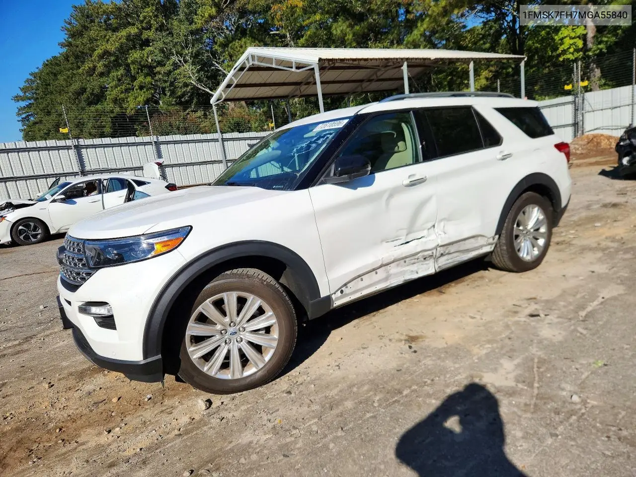 FORD EXPLORER 2021, VIN 1FMSK7FH7MGA55840