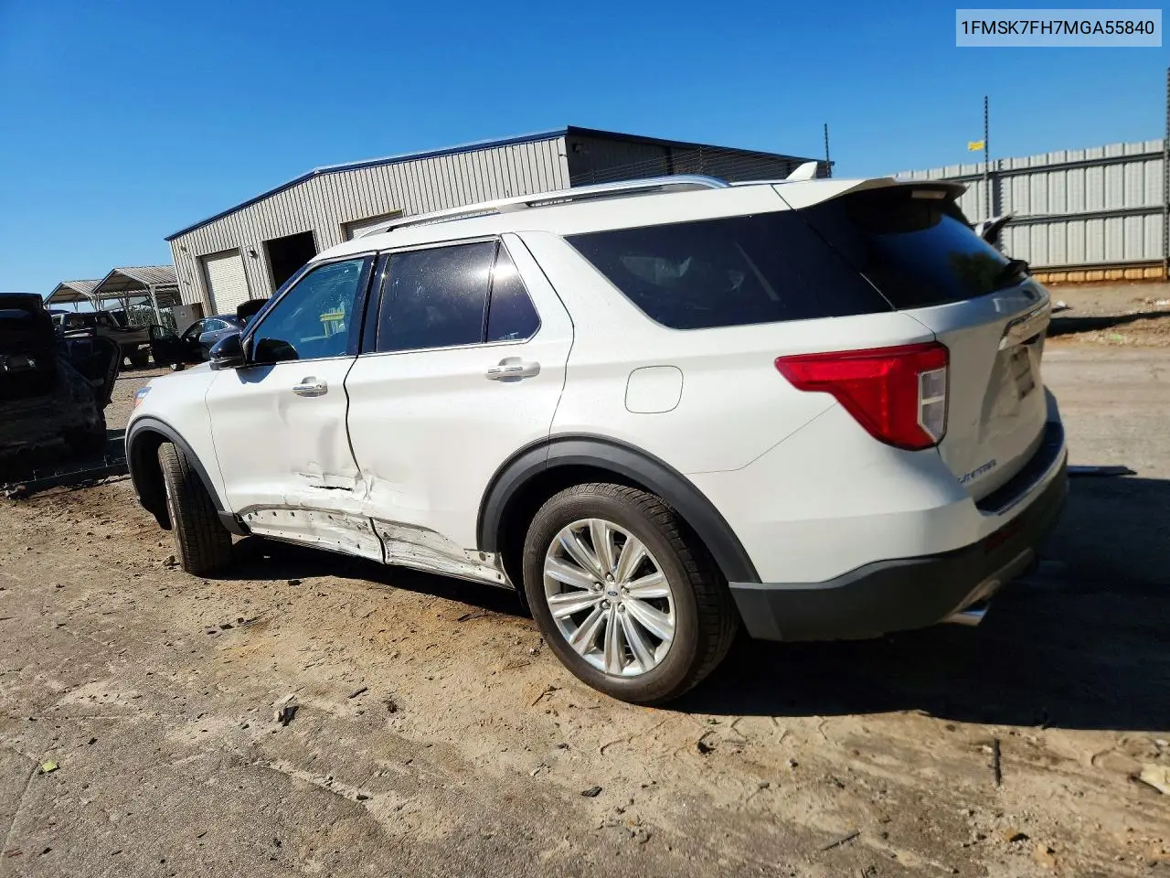 2021 FORD EXPLORER VIN 1FMSK7FH7MGA55840 — фото 2