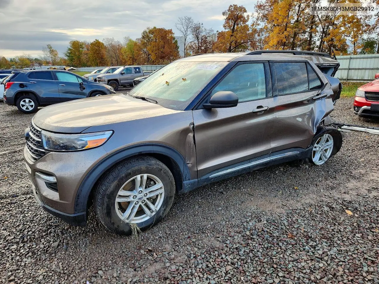 FORD EXPLORER 2021, VIN 1FMSK8DH3MGB29912