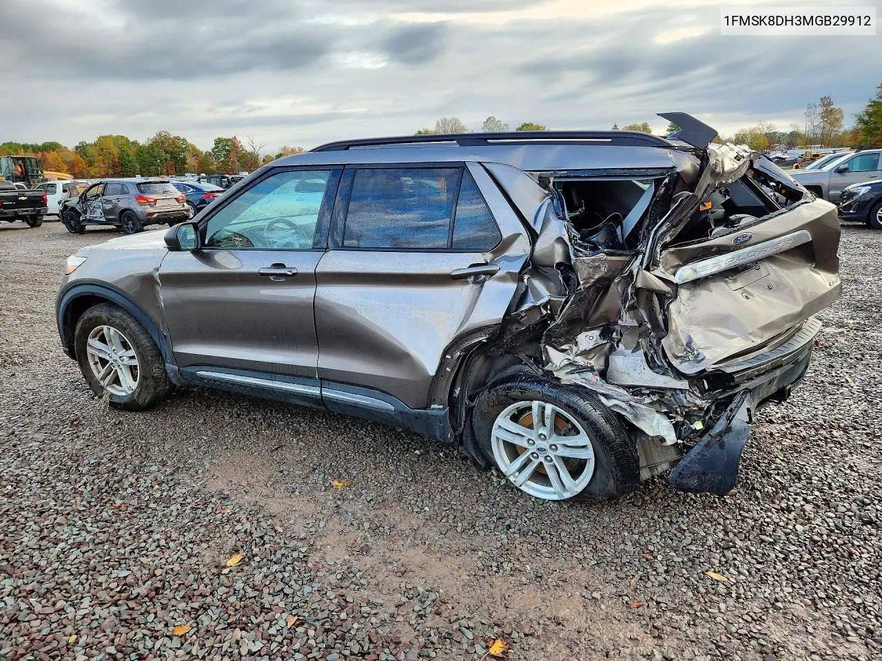 2021 FORD EXPLORER VIN 1FMSK8DH3MGB29912 — фото 2