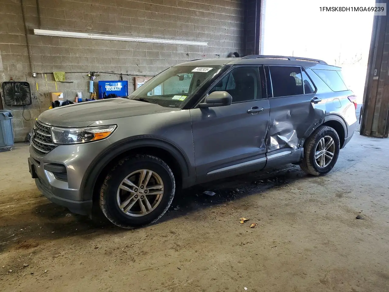 FORD EXPLORER 2021, VIN 1FMSK8DH1MGA69239