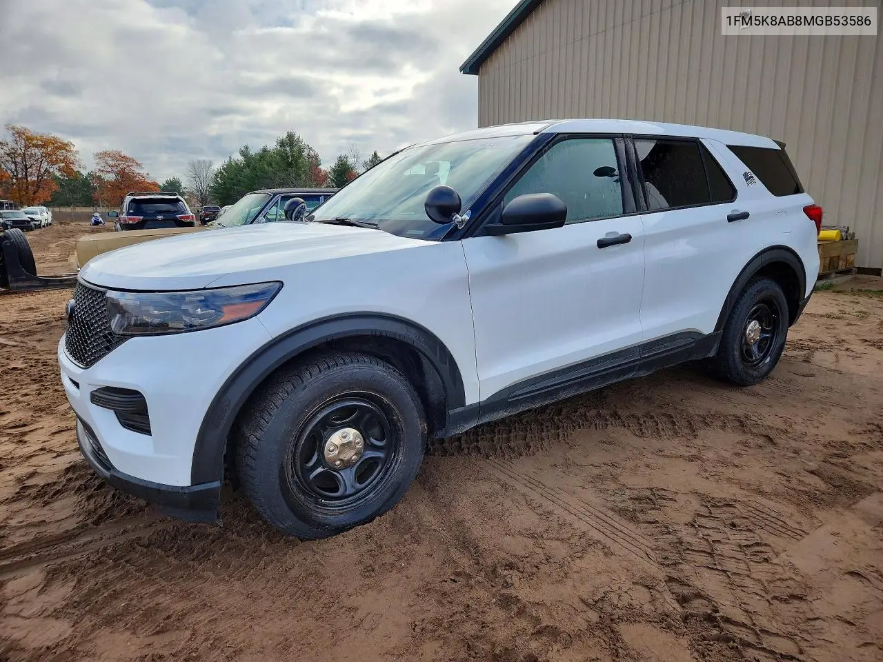FORD EXPLORER 2021, VIN 1FM5K8AB8MGB53586