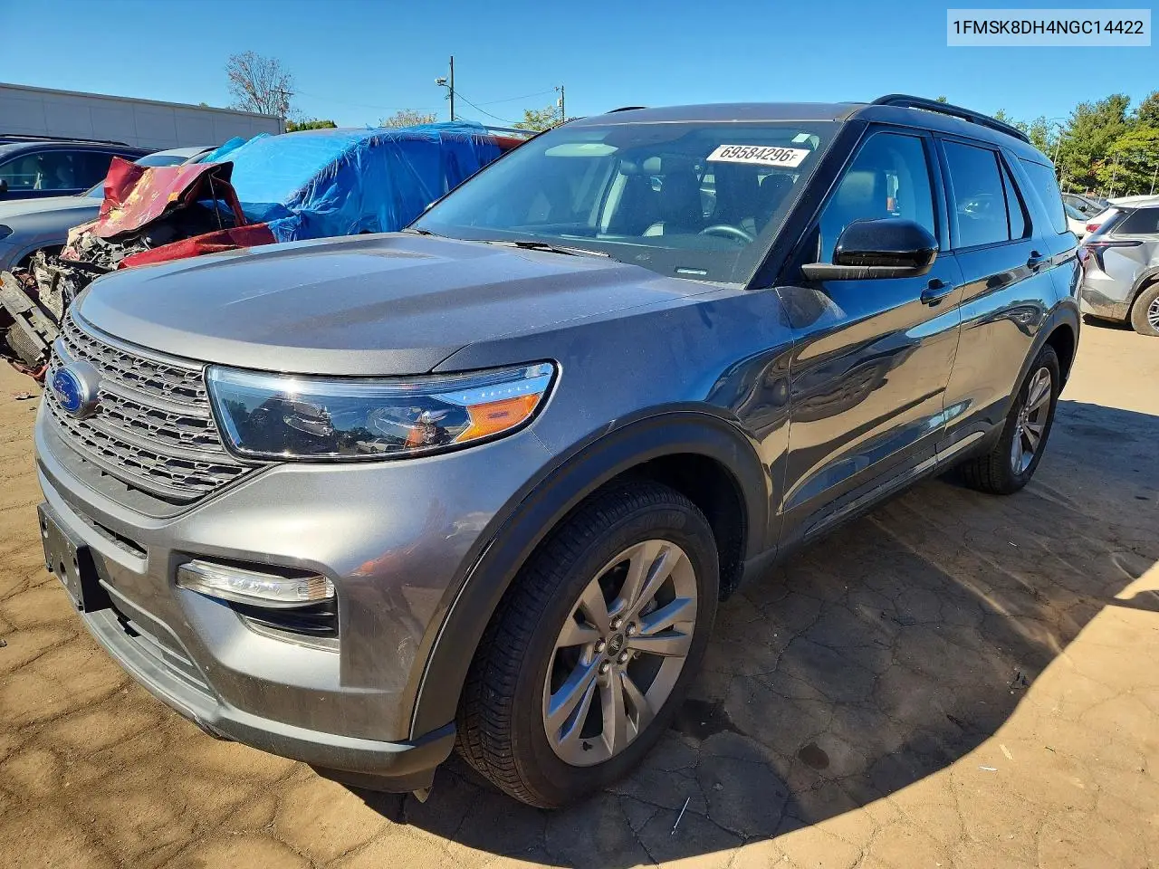 FORD EXPLORER 2022, VIN 1FMSK8DH4NGC14422
