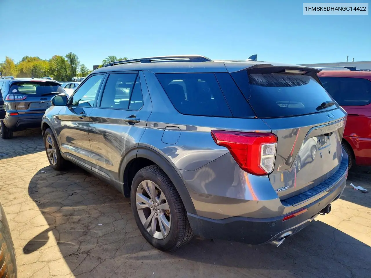 2022 FORD EXPLORER VIN 1FMSK8DH4NGC14422 — фото 2