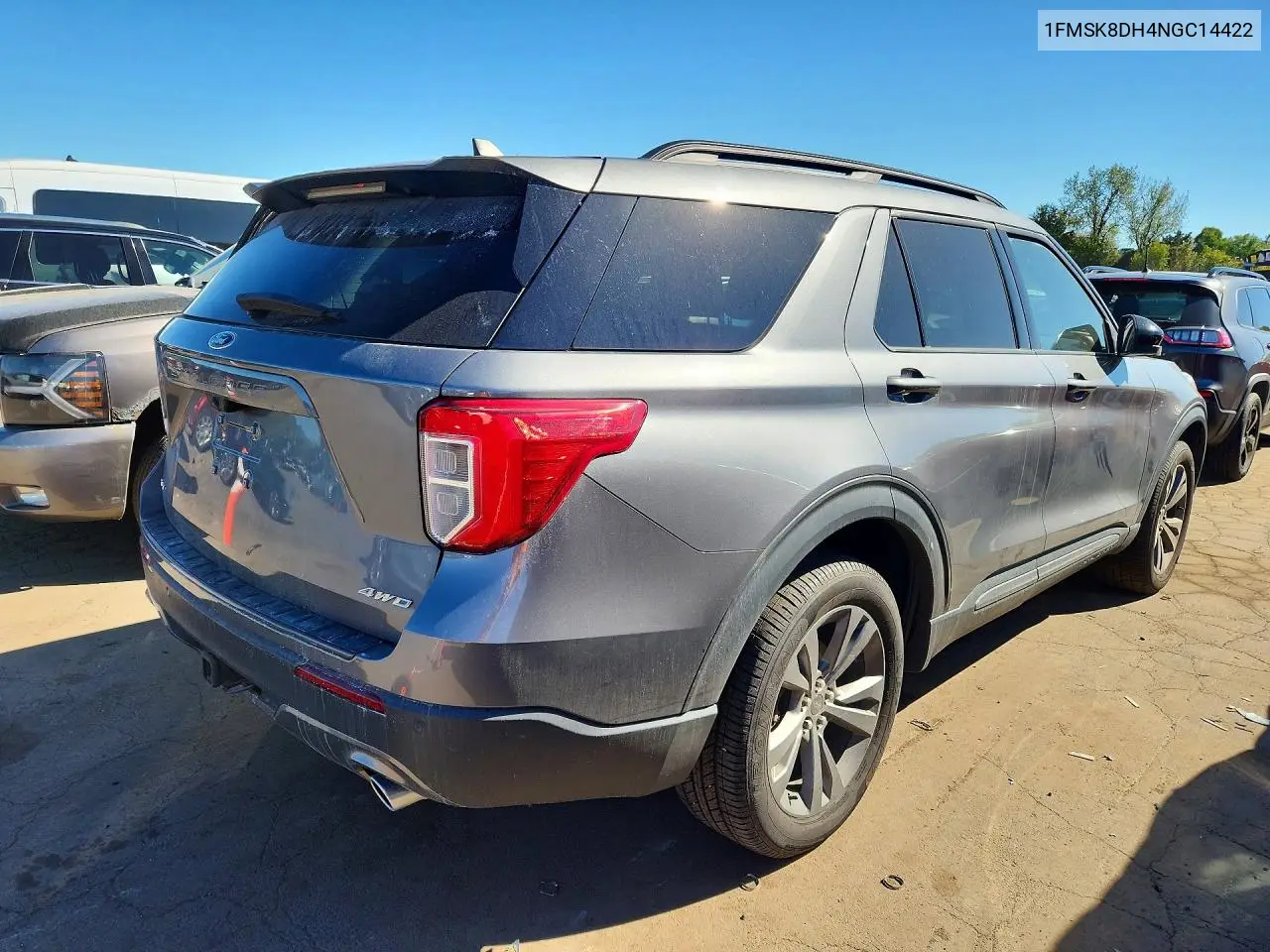 2022 FORD EXPLORER VIN 1FMSK8DH4NGC14422 — фото 3