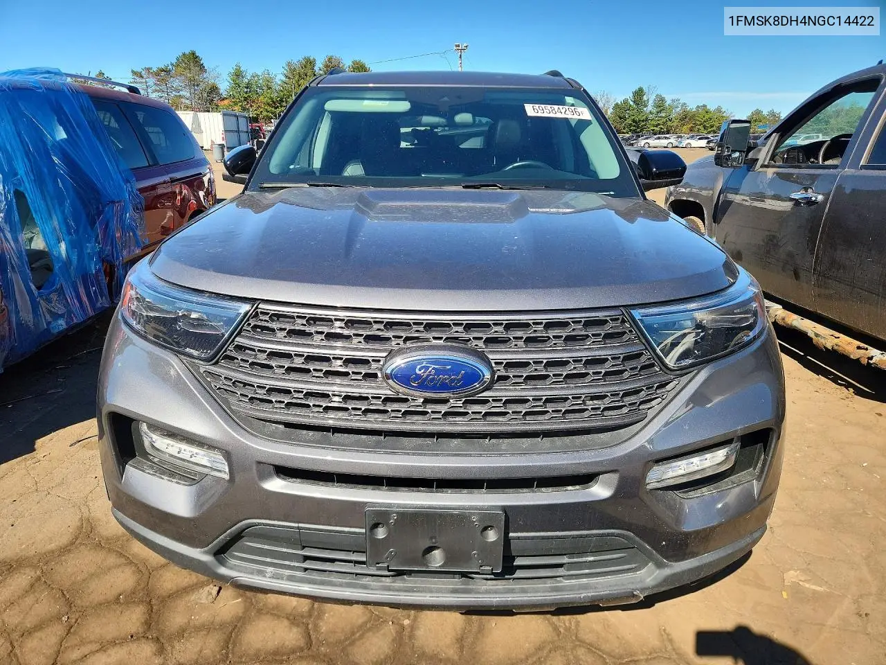 2022 FORD EXPLORER VIN 1FMSK8DH4NGC14422 — фото 5