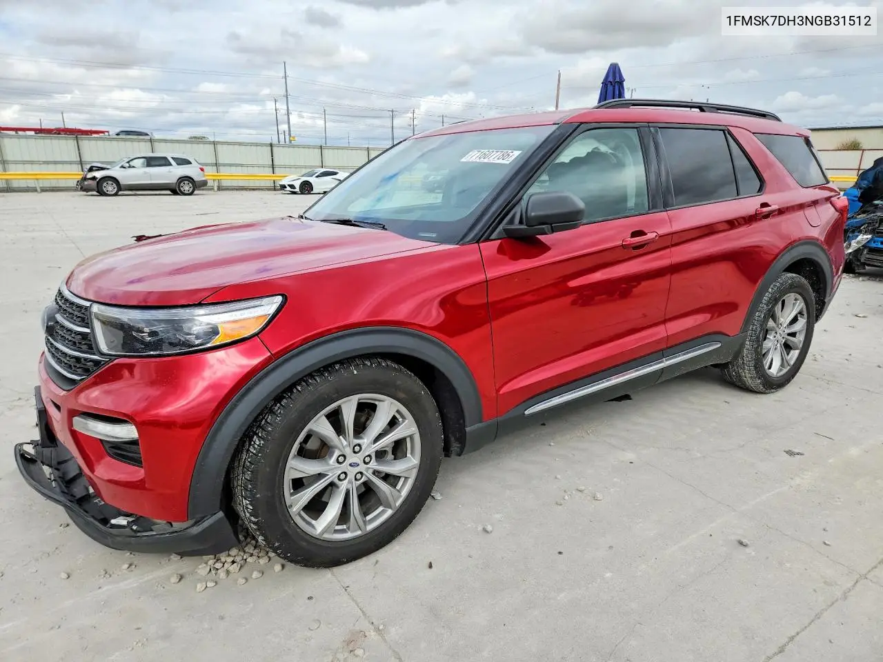 FORD EXPLORER 2022, VIN 1FMSK7DH3NGB31512