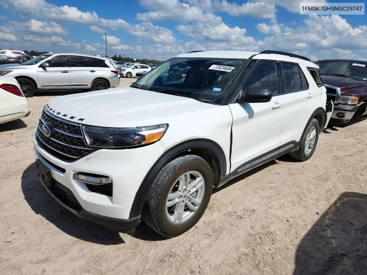 FORD EXPLORER 2022, VIN 1FMSK7DH5NGC29747