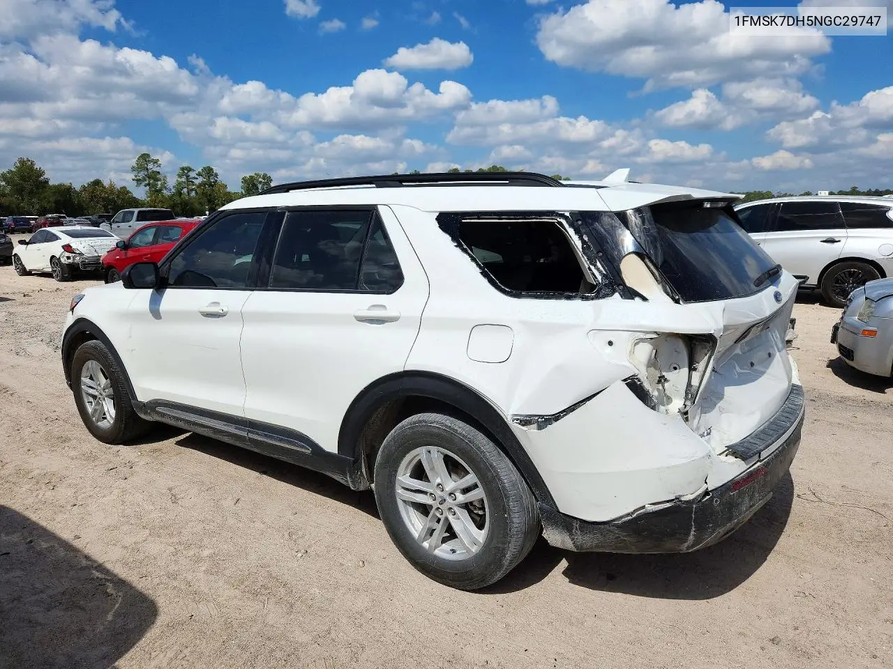 2022 FORD EXPLORER VIN 1FMSK7DH5NGC29747 — фото 2