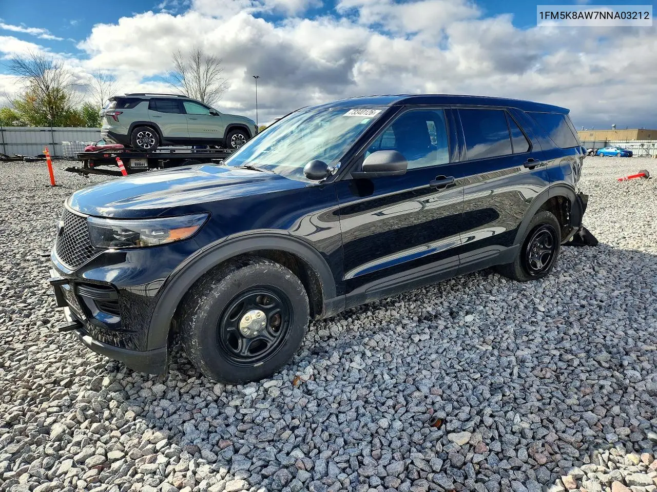 FORD EXPLORER 2022, VIN 1FM5K8AW7NNA03212