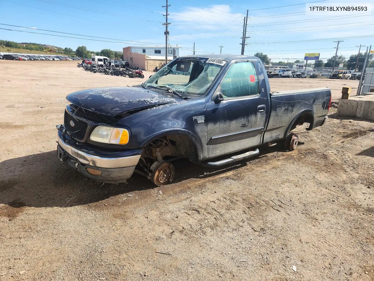 FORD F-150 2000, VIN 1FTRF18LXYNB94593