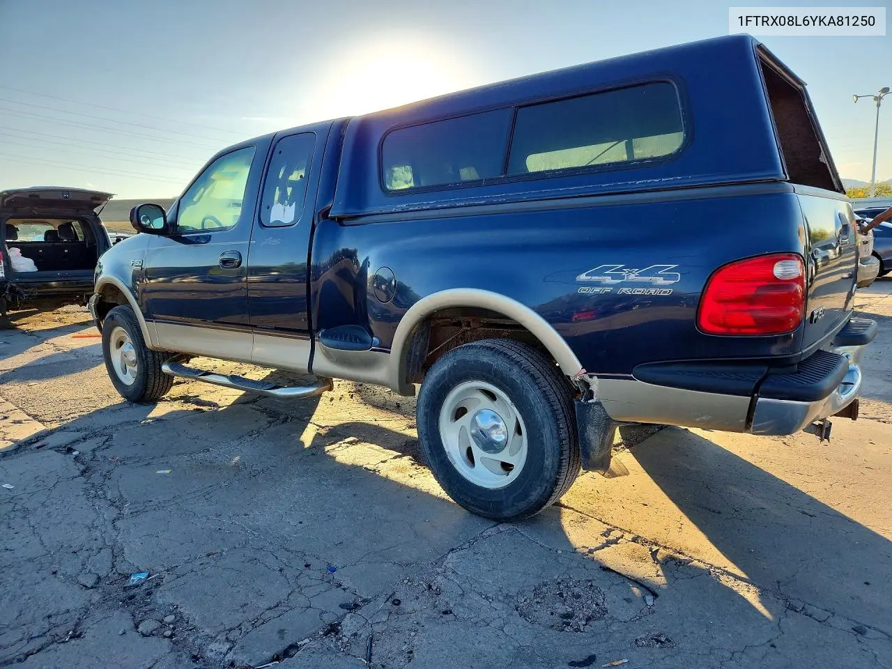 2000 FORD F-150 VIN 1FTRX08L6YKA81250 — фото 2