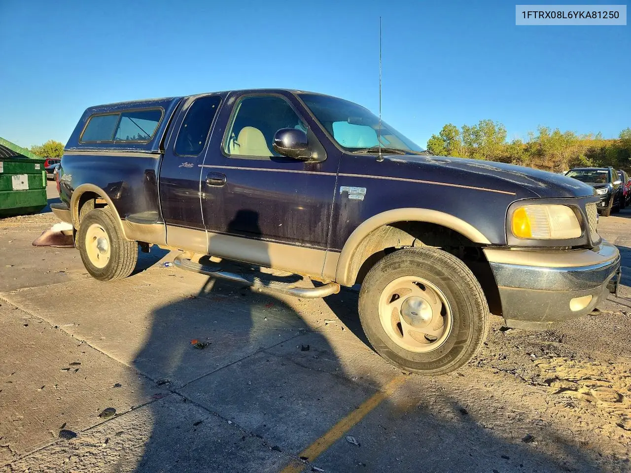2000 FORD F-150 VIN 1FTRX08L6YKA81250 — фото 4