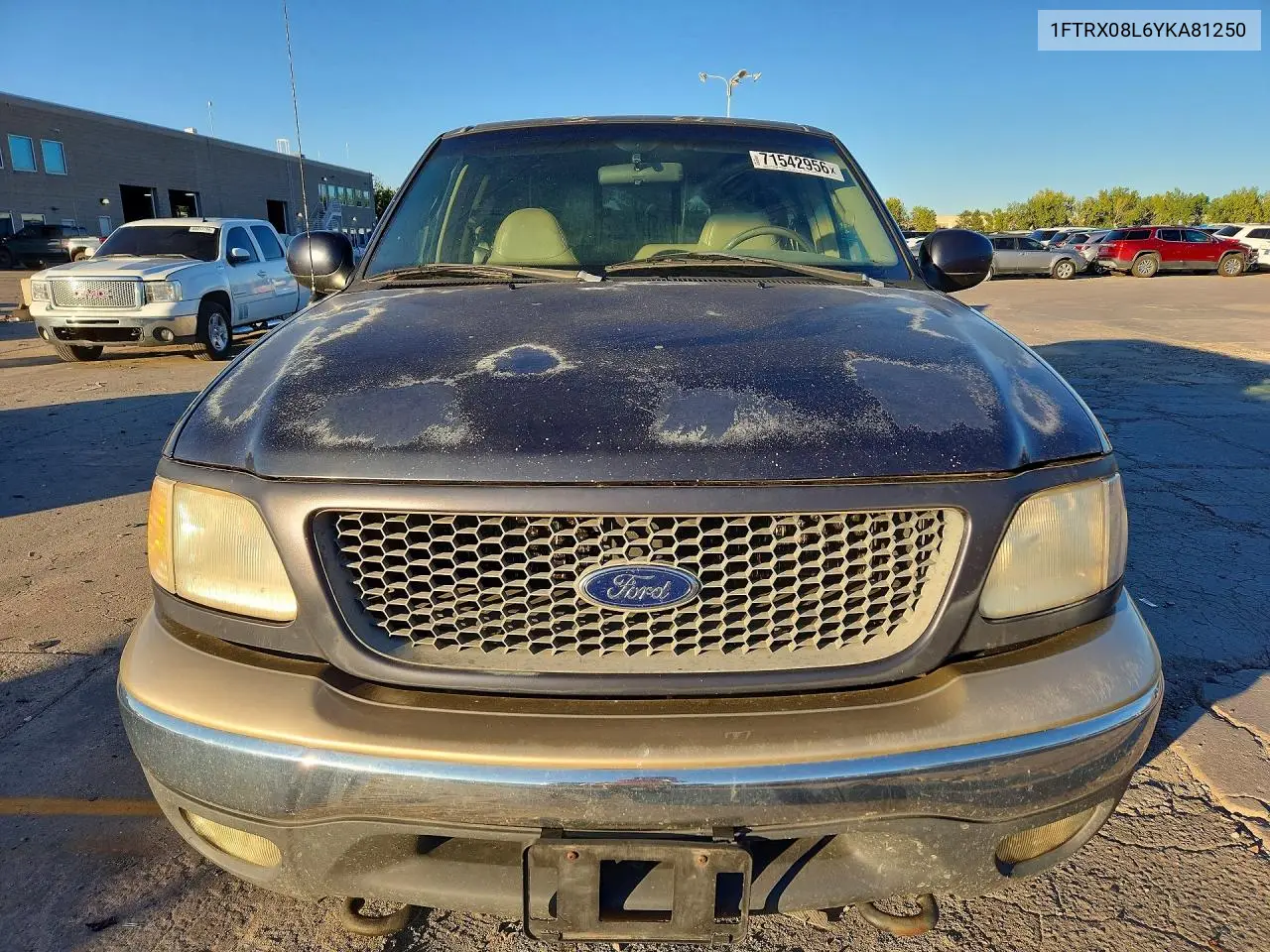 2000 FORD F-150 VIN 1FTRX08L6YKA81250 — фото 5