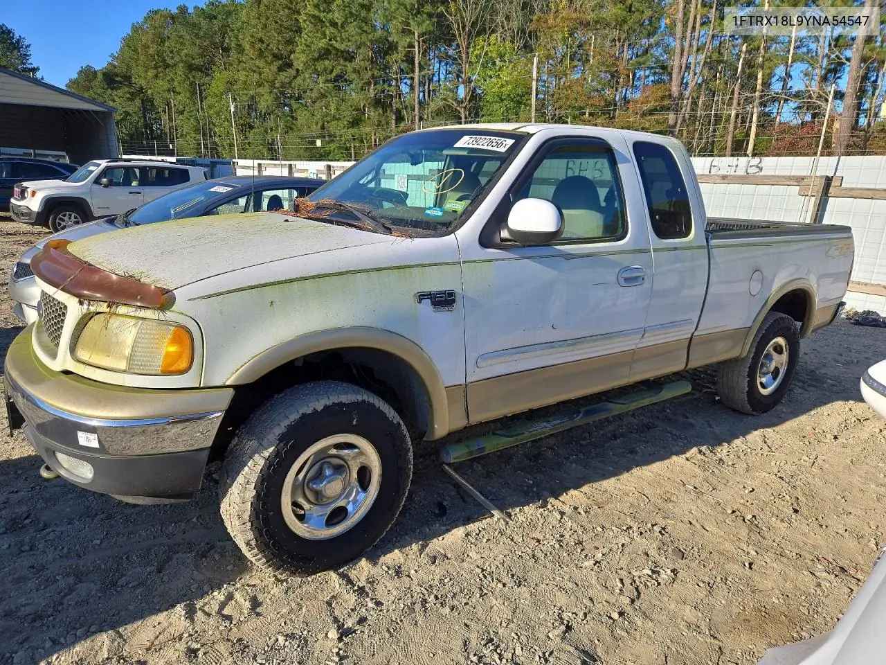 FORD F-150 2000, VIN 1FTRX18L9YNA54547