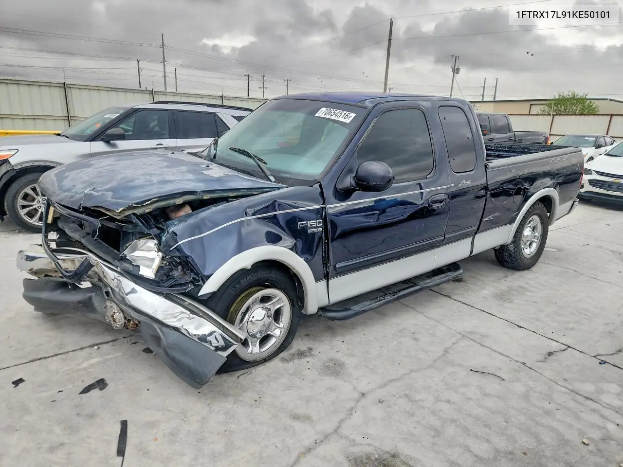 FORD F-150 2001, VIN 1FTRX17L91KE50101