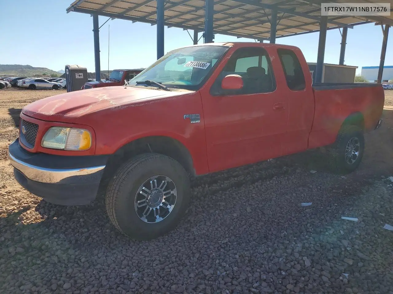 FORD F-150 2001, VIN 1FTRX17W11NB17576