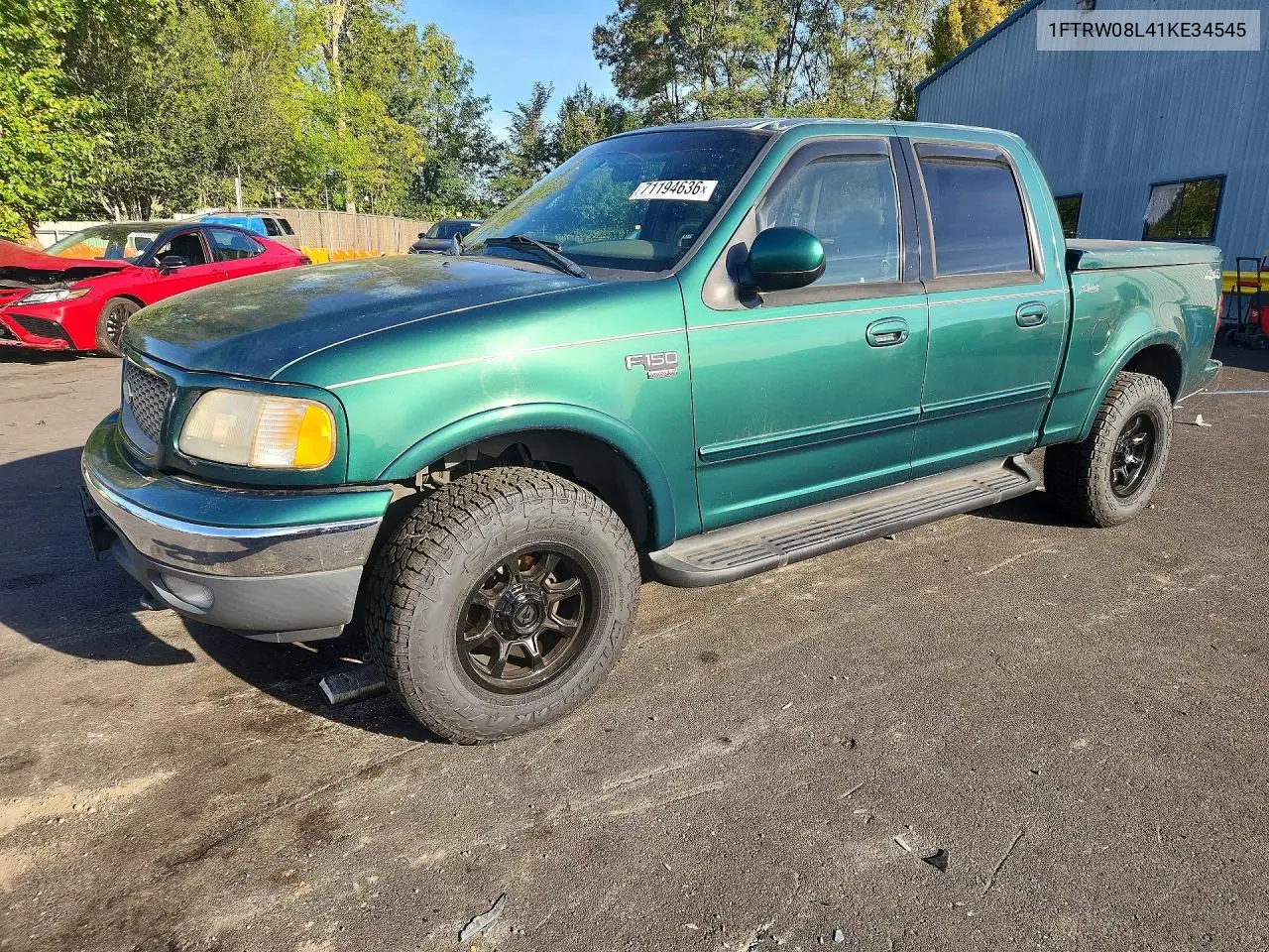 FORD F-150 2001, VIN 1FTRW08L41KE34545