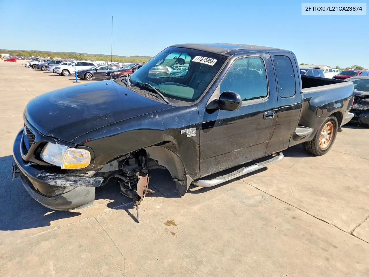 FORD F-150 2001, VIN 2FTRX07L21CA23874