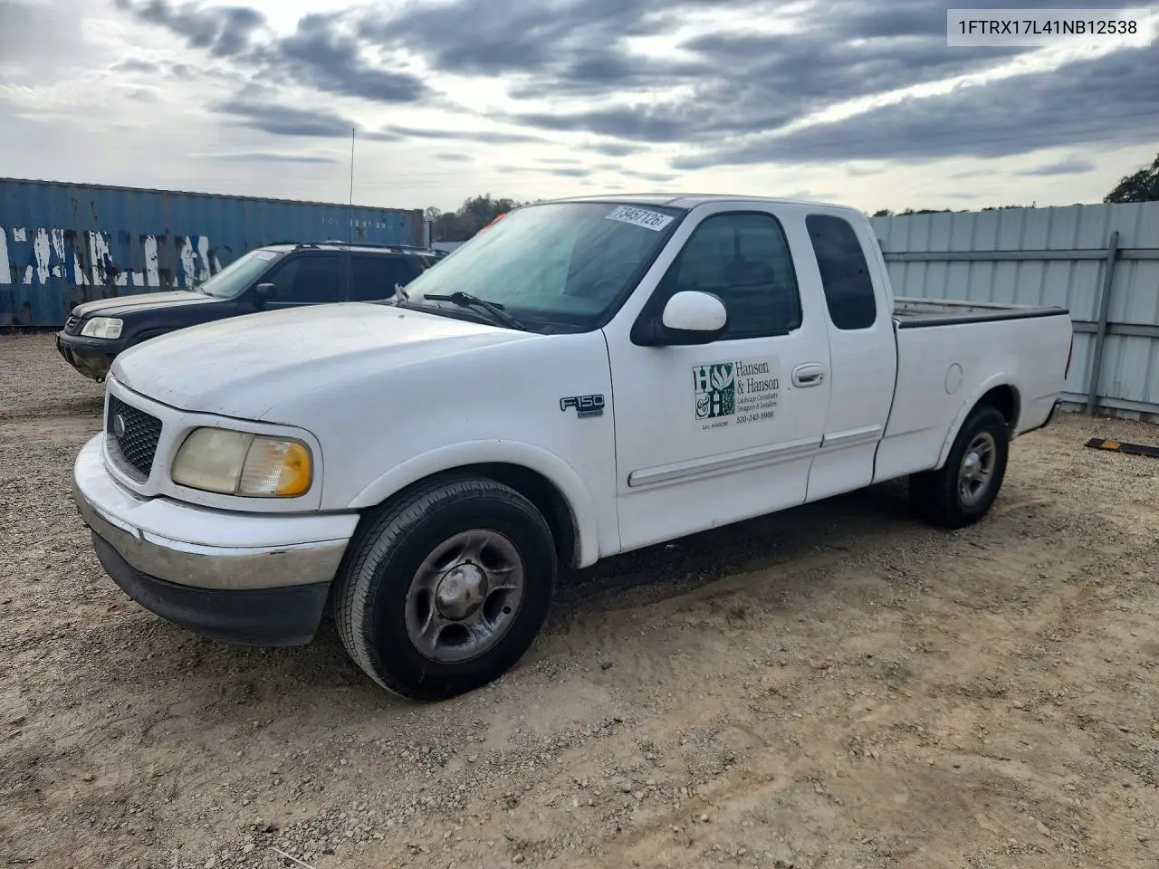 FORD F-150 2001, VIN 1FTRX17L41NB12538