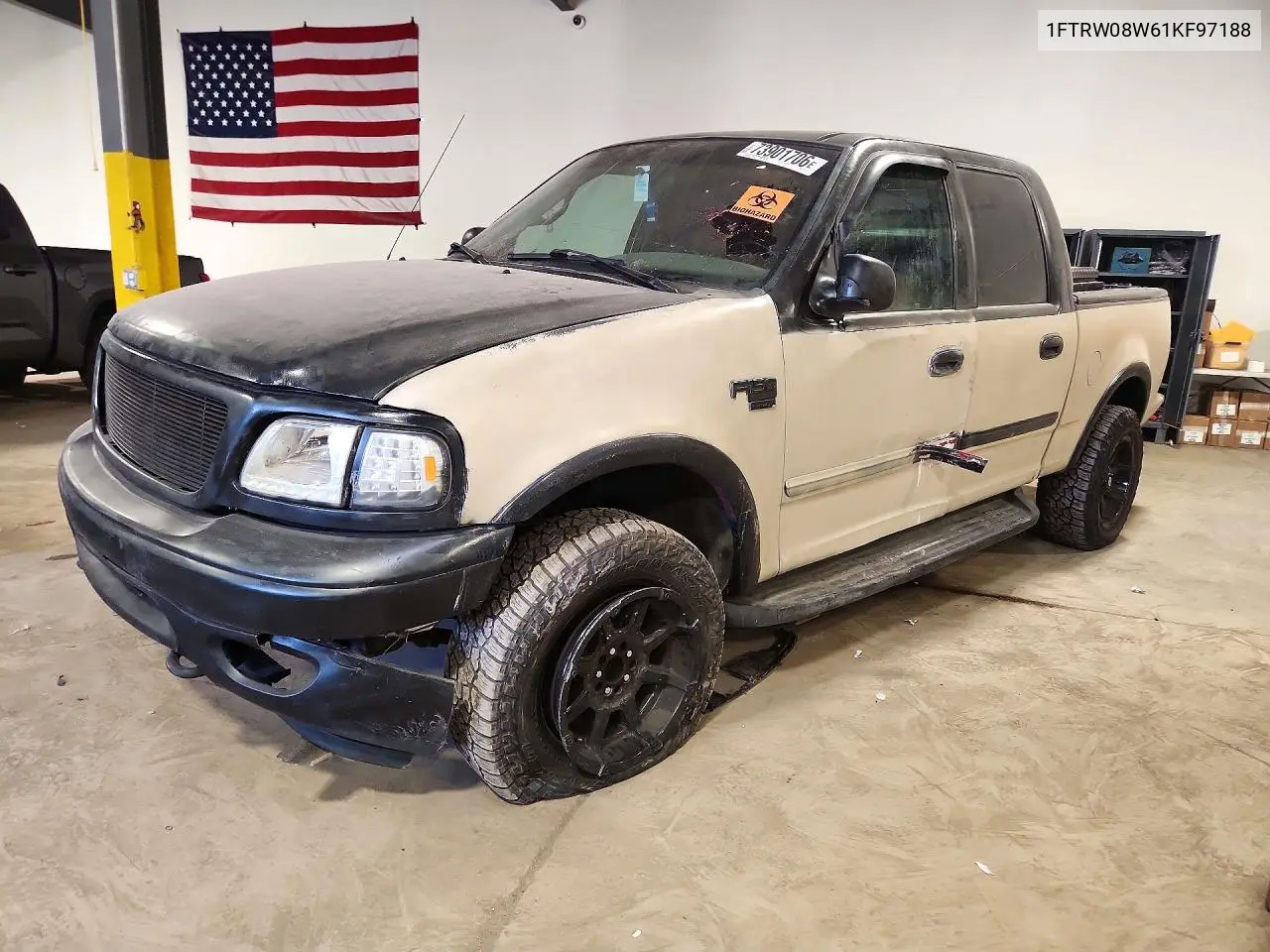 FORD F-150 2001, VIN 1FTRW08W61KF97188