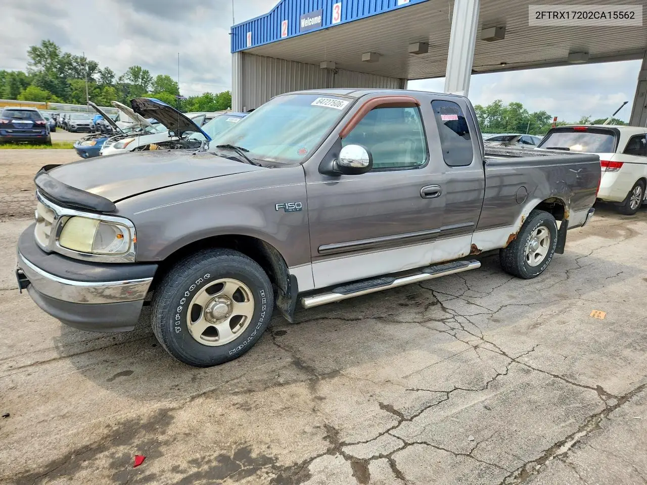 FORD F-150 2002, VIN 2FTRX17202CA15562