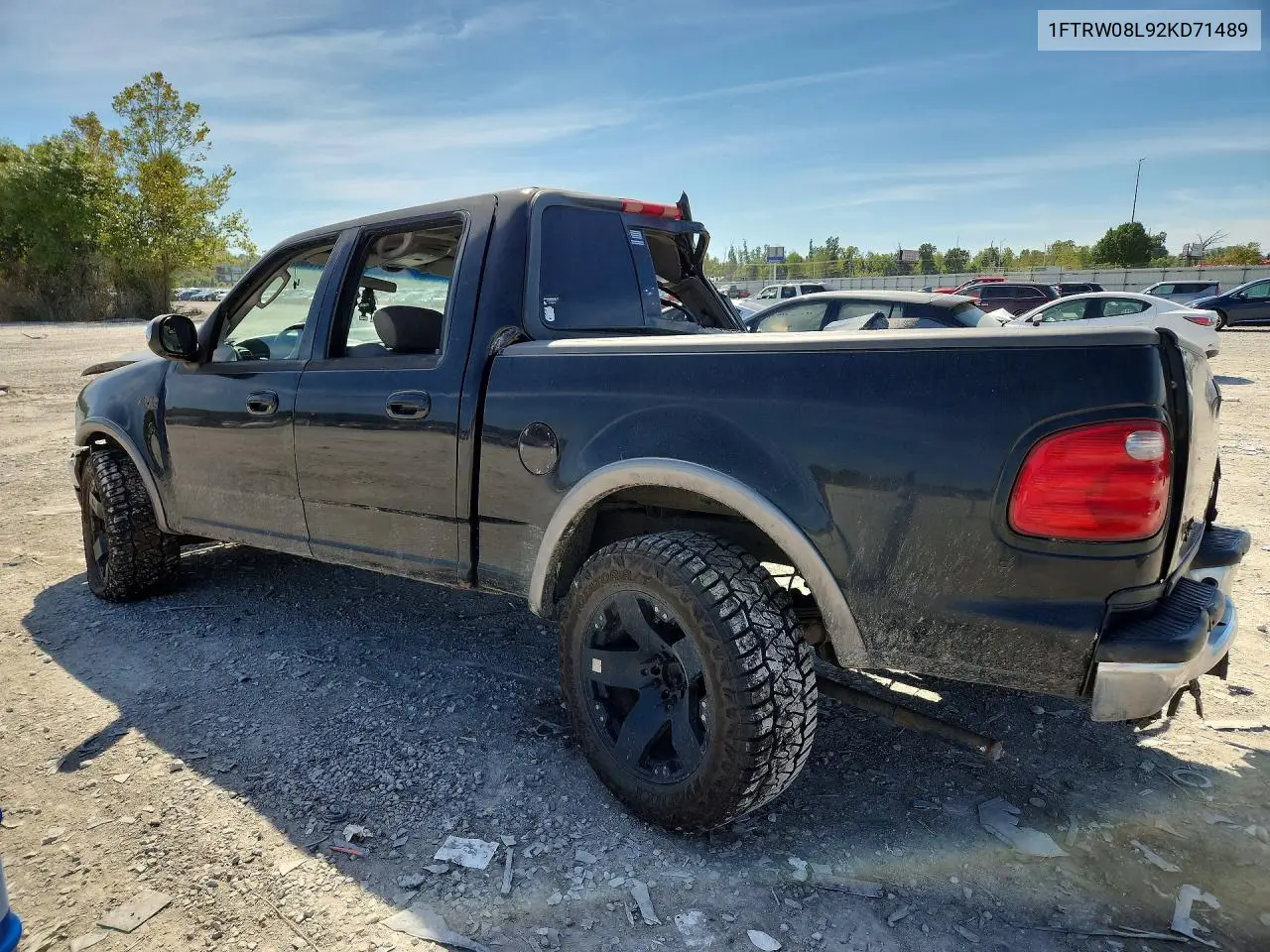 2002 FORD F-150 VIN 1FTRW08L92KD71489 — фото 2