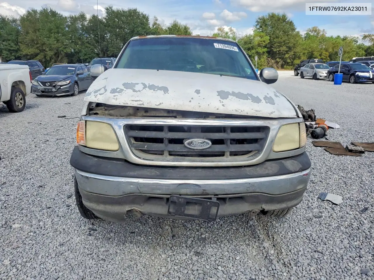 2002 FORD F-150 VIN 1FTRW07692KA23011 — фото 5