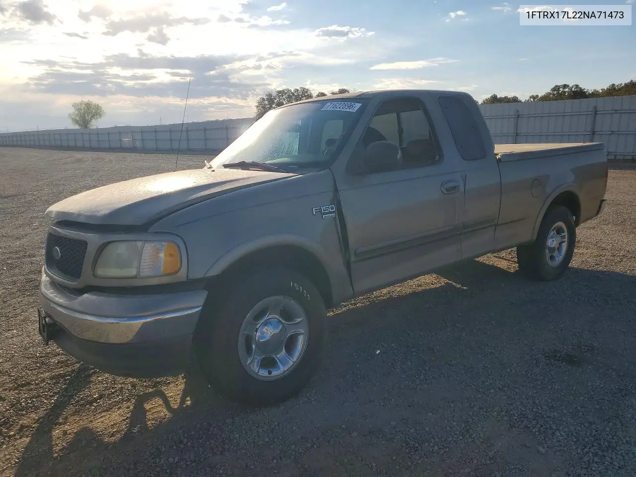 FORD F-150 2002, VIN 1FTRX17L22NA71473