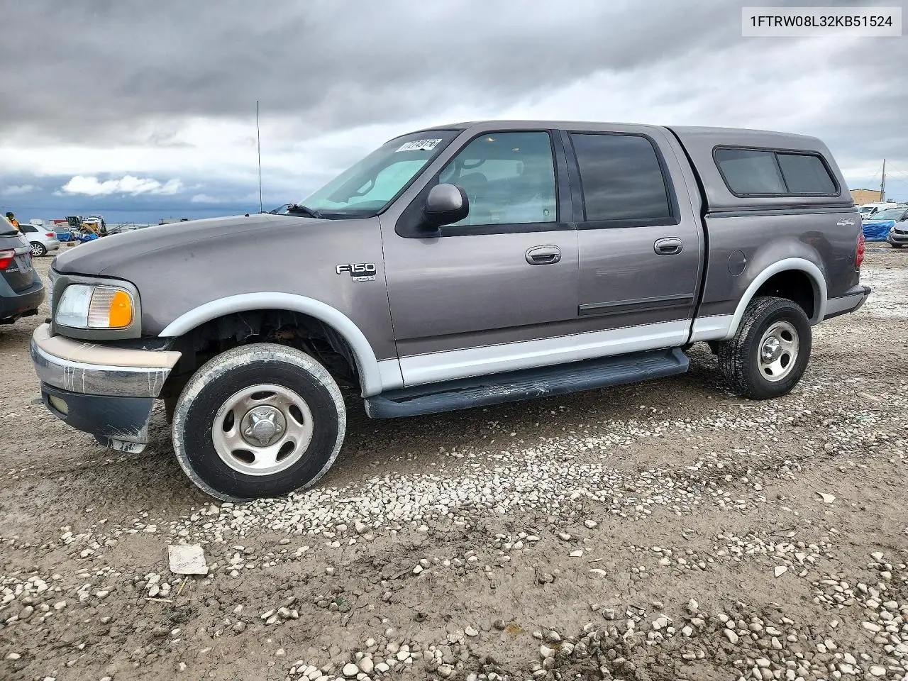 FORD F-150 2002, VIN 1FTRW08L32KB51524