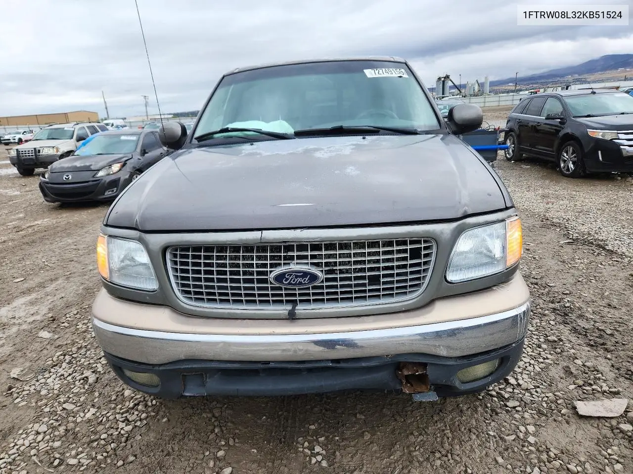 2002 FORD F-150 VIN 1FTRW08L32KB51524 — фото 5