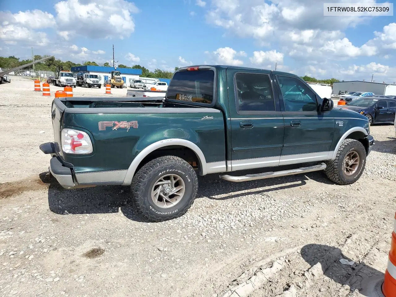 2002 FORD F-150 VIN 1FTRW08L52KC75309 — фото 3