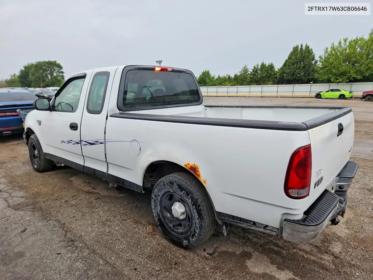 2003 FORD F-150 VIN 2FTRX17W63CB06646 — фото 2