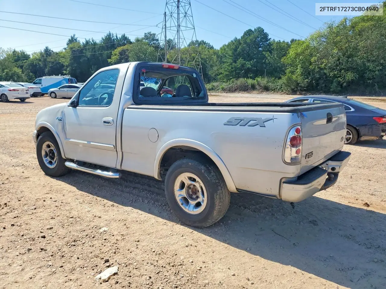 2003 FORD F-150 VIN 2FTRF17273CB04940 — фото 2