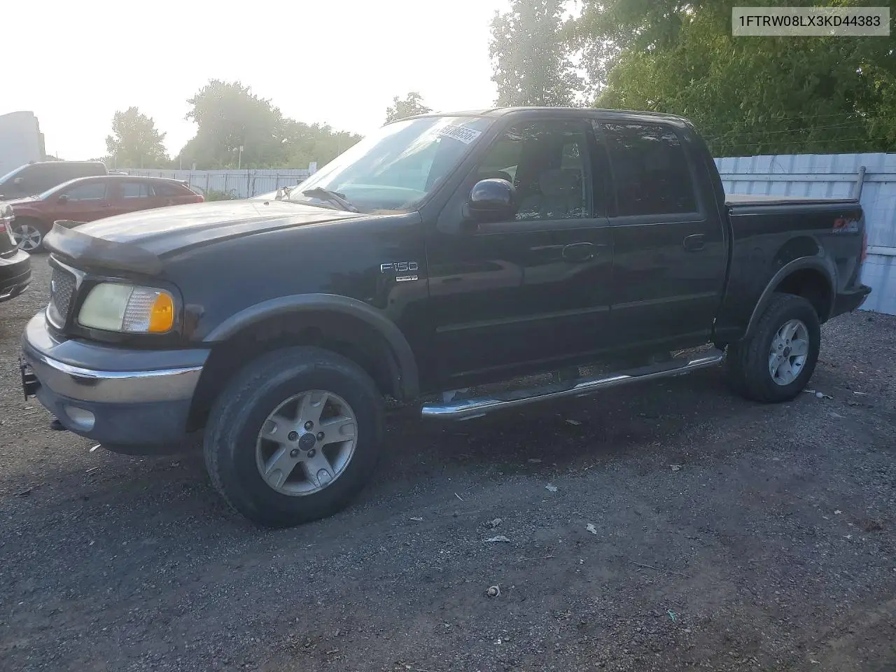 FORD F-150 2003, VIN 1FTRW08LX3KD44383