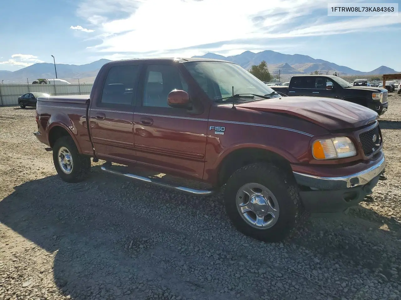 2003 FORD F-150 VIN 1FTRW08L73KA84363 — фото 4