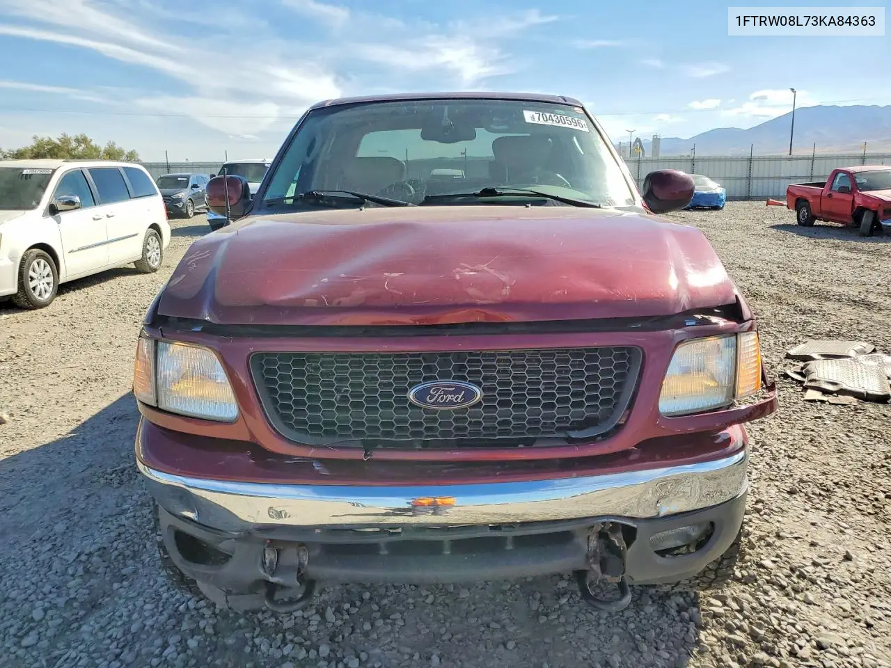 2003 FORD F-150 VIN 1FTRW08L73KA84363 — фото 5