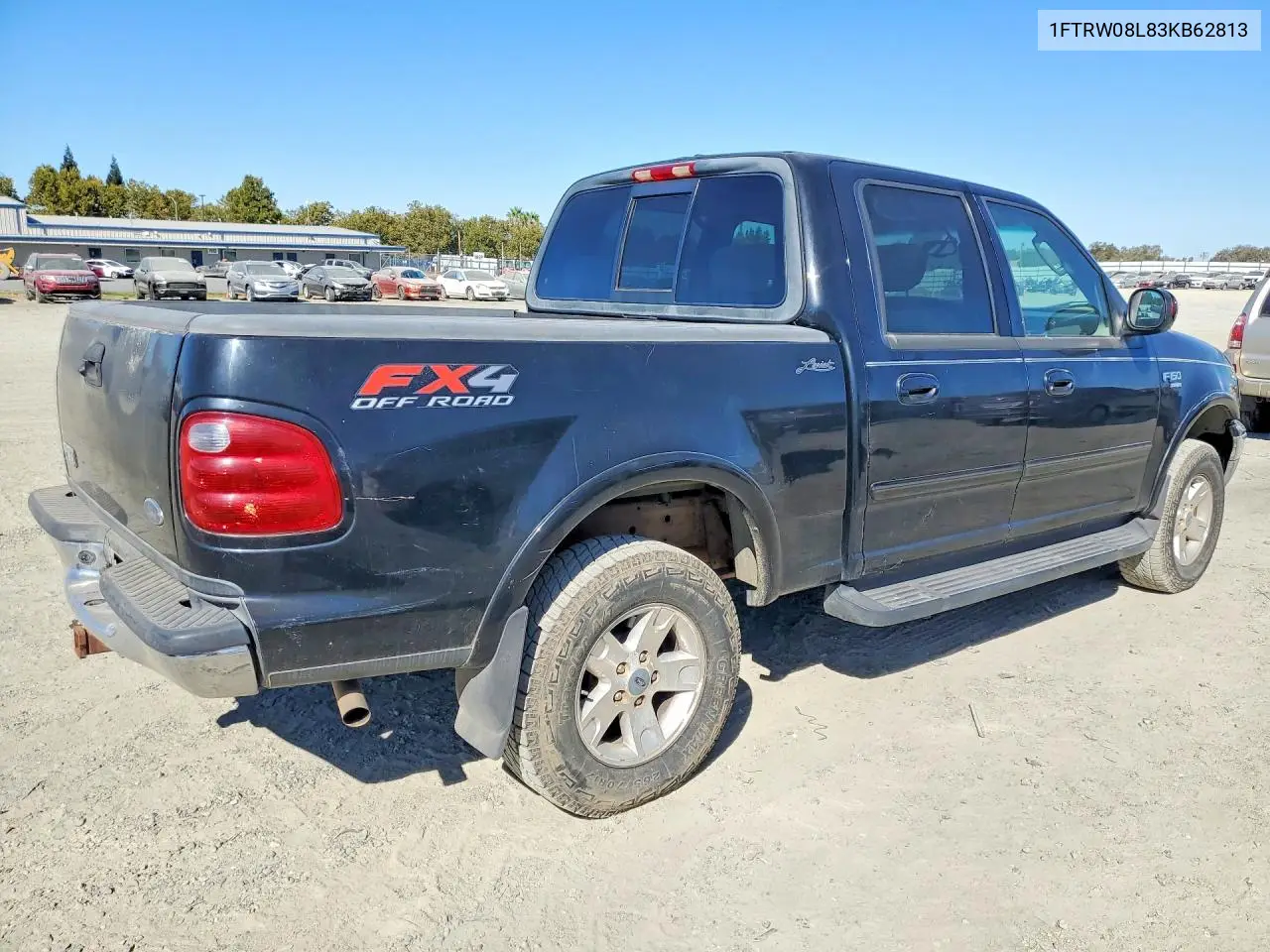 2003 FORD F-150 VIN 1FTRW08L83KB62813 — фото 3