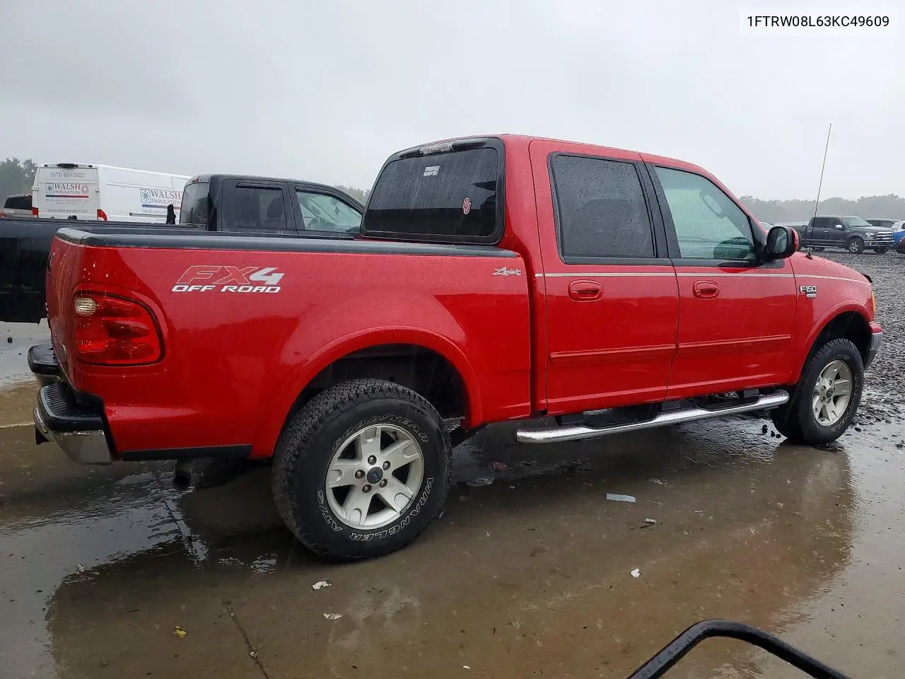 2003 FORD F-150 VIN 1FTRW08L63KC49609 — фото 3