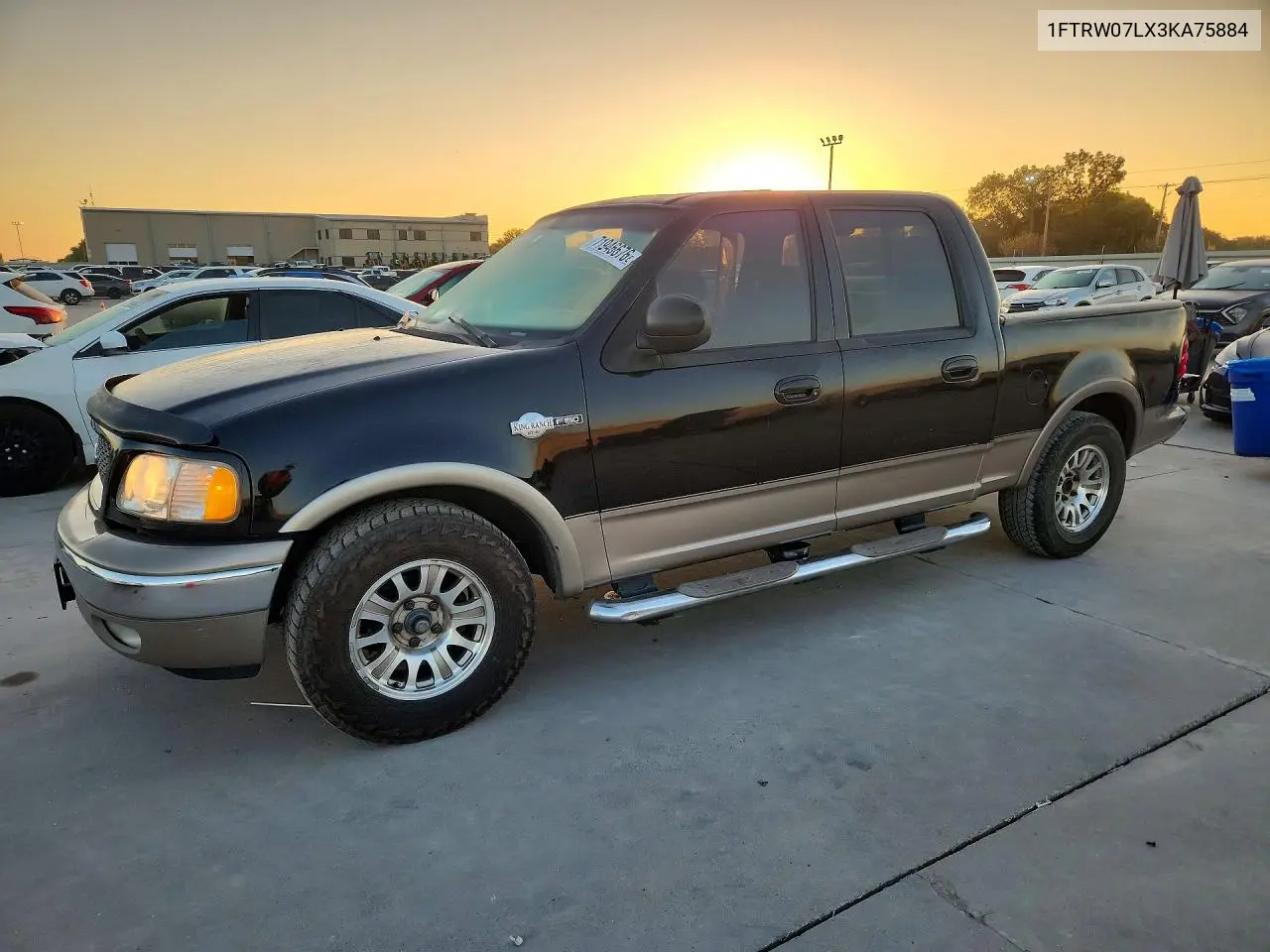 FORD F-150 2003, VIN 1FTRW07LX3KA75884