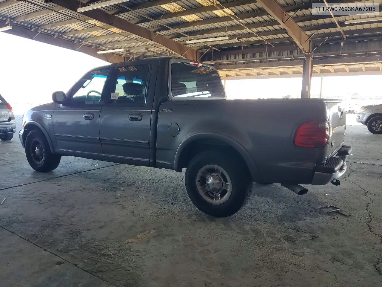 2003 FORD F-150 VIN 1FTRW07693KA67205 — фото 2