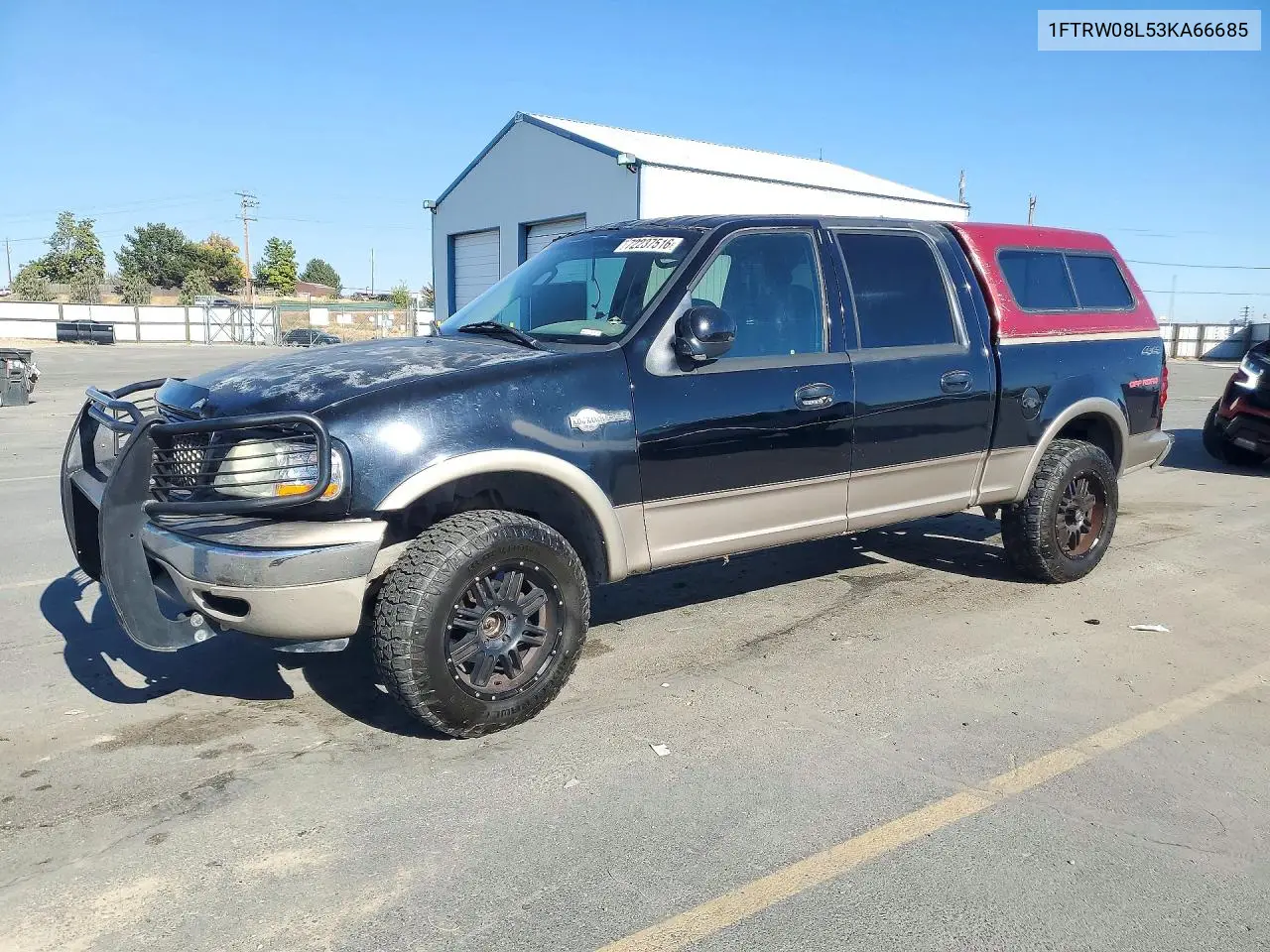 FORD F-150 2003, VIN 1FTRW08L53KA66685