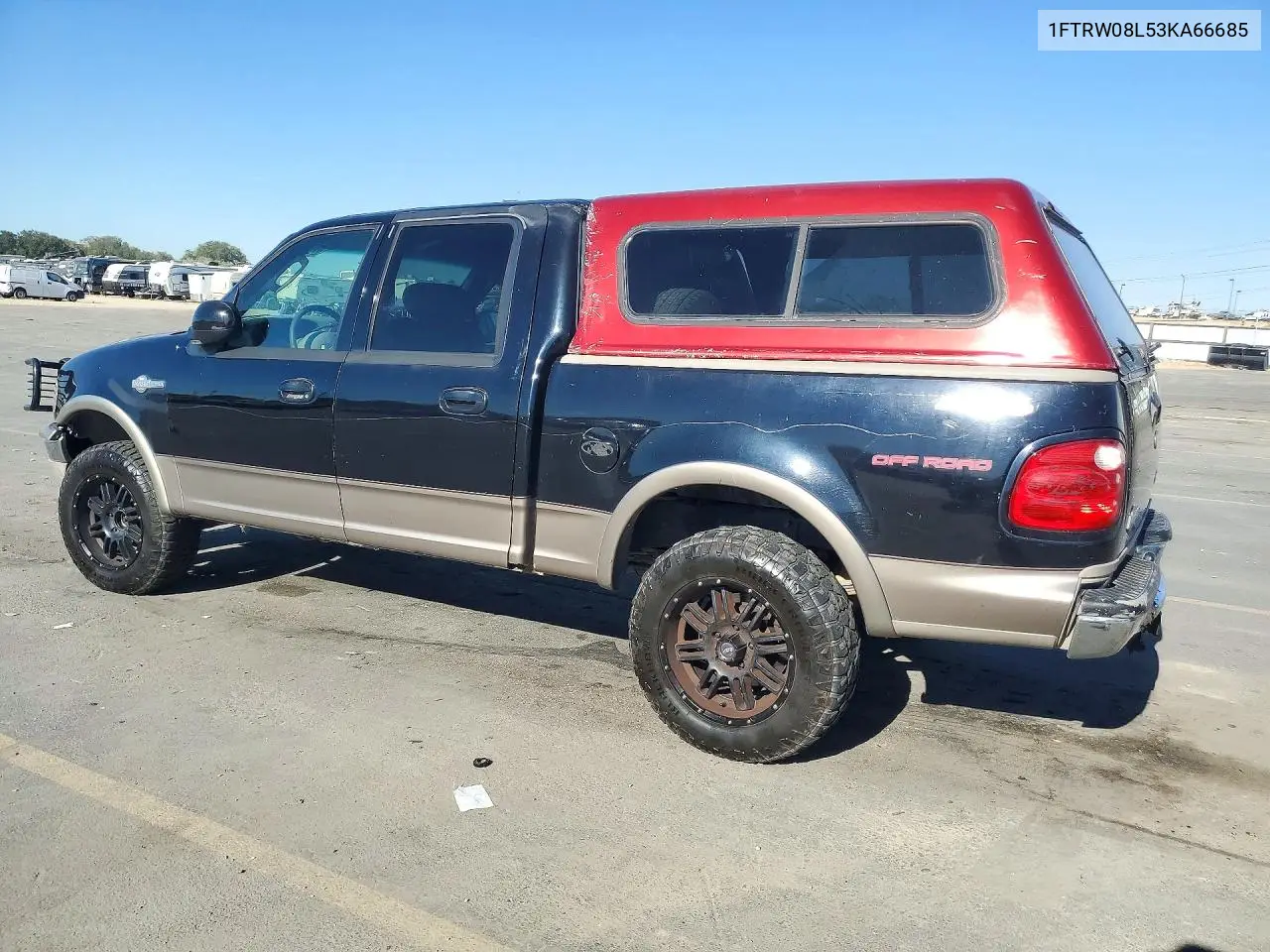 2003 FORD F-150 VIN 1FTRW08L53KA66685 — фото 2