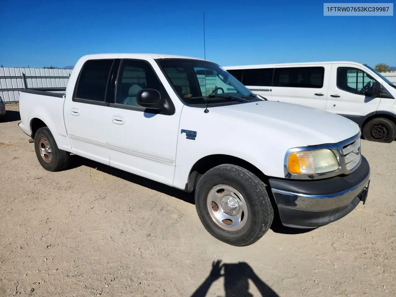 2003 FORD F-150 VIN 1FTRW07653KC39987 — фото 4